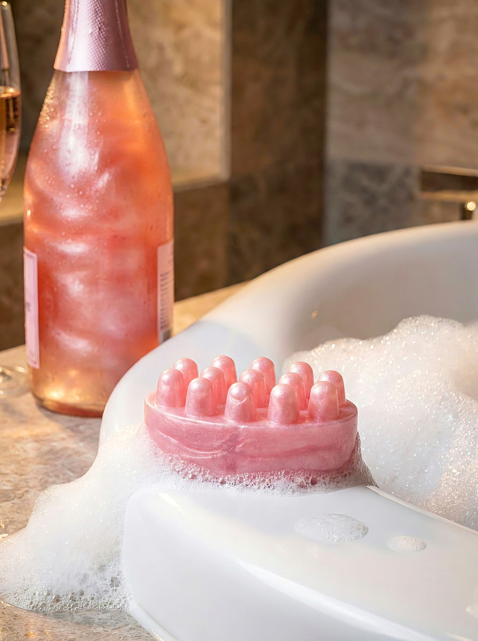 סבון עיסוי "שמפניה ורודה"