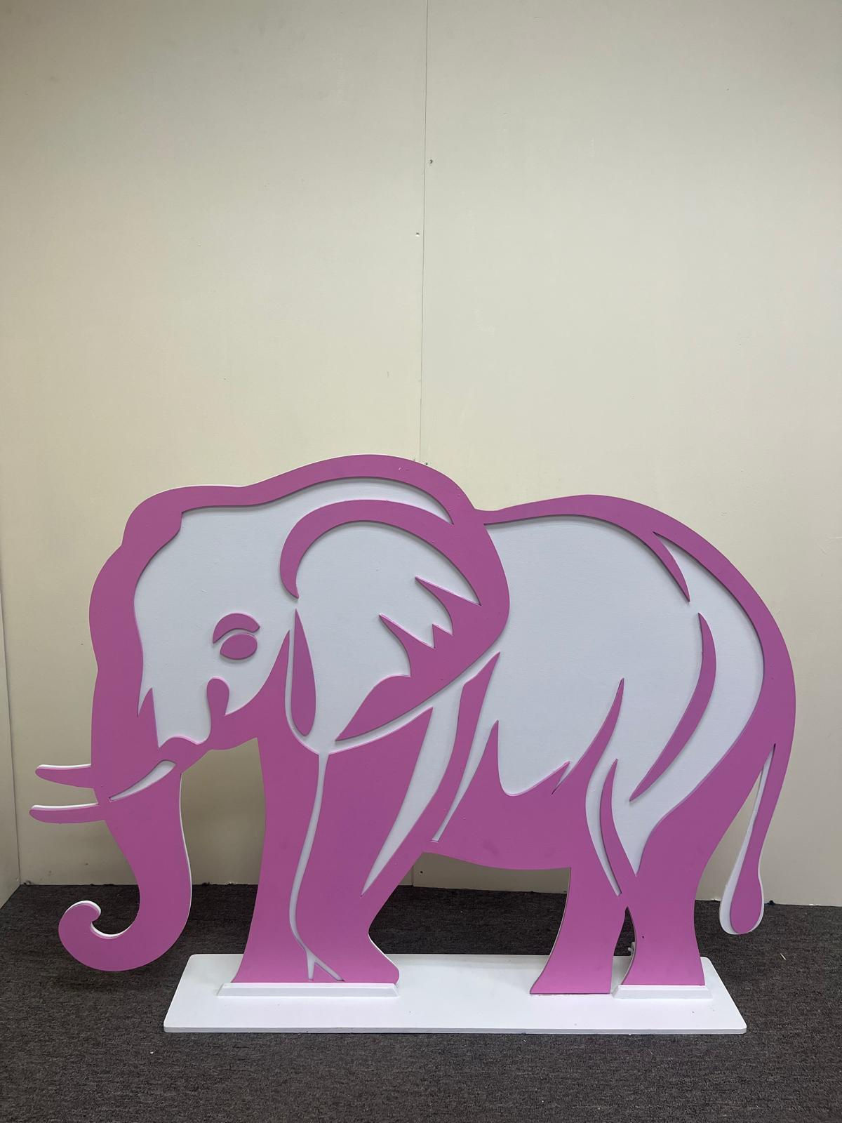ELEPHANT WOODEN (42" H X 56" W)