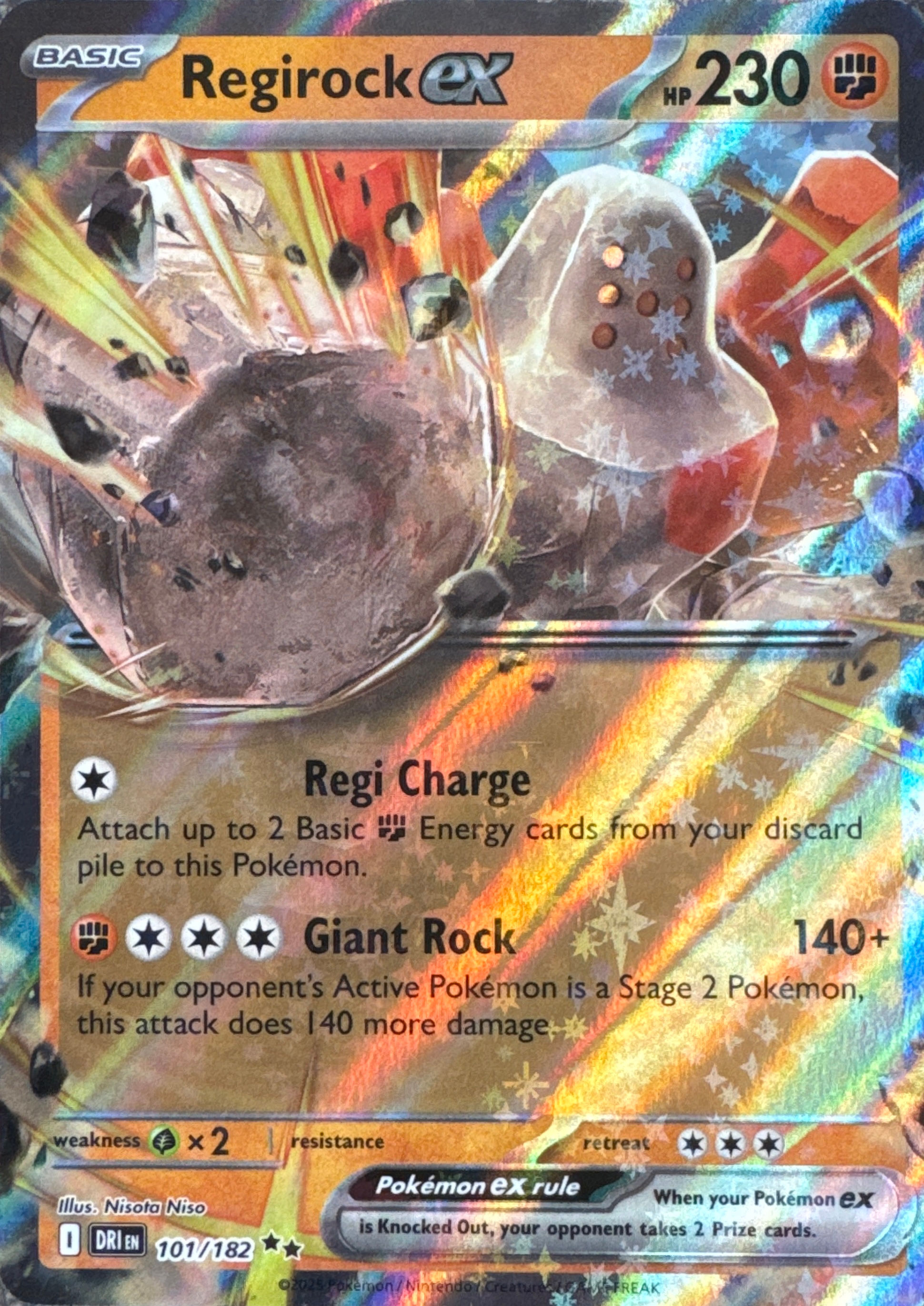 Regirock EX - Destined Rivals (101/182)