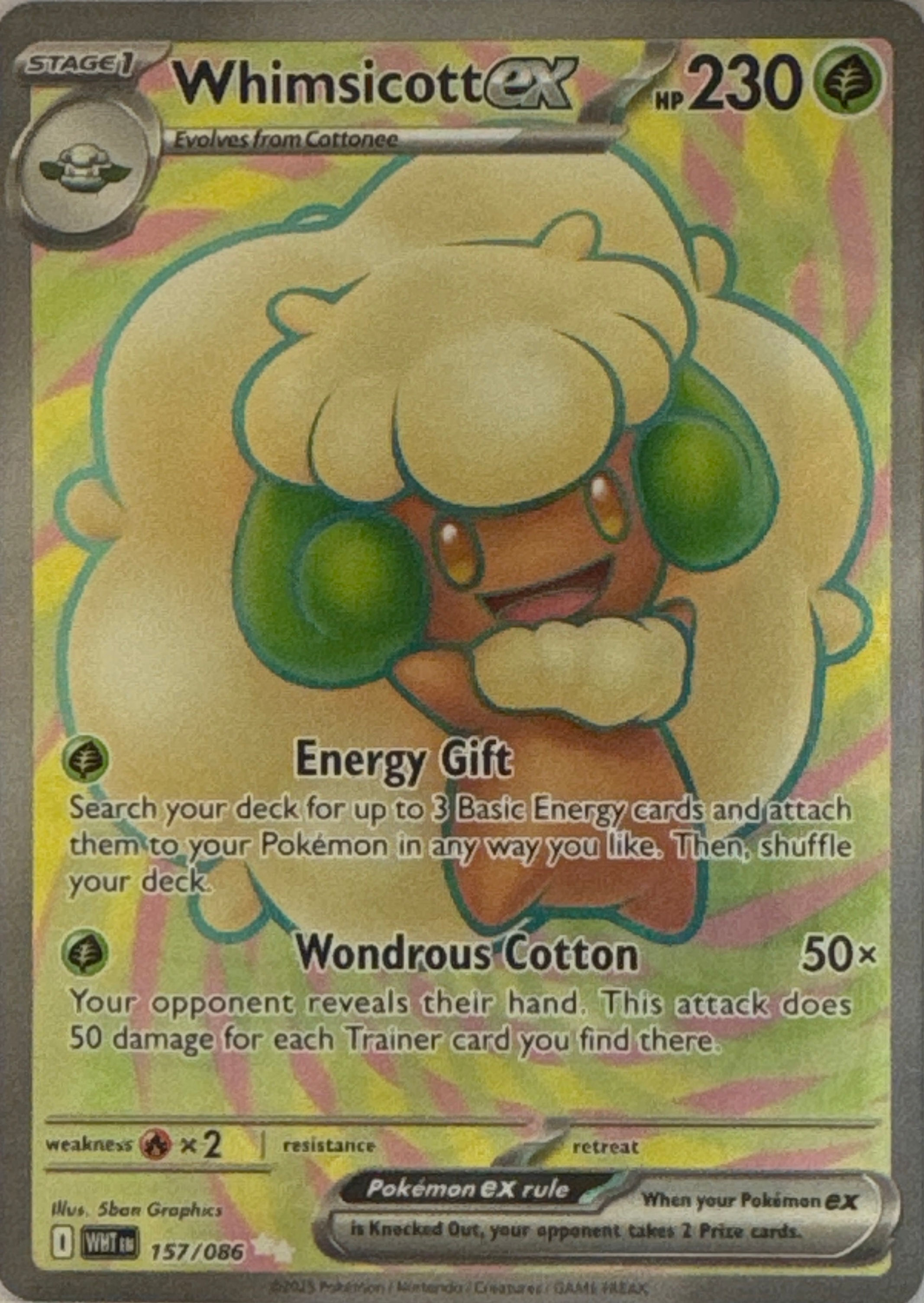 Whimsicott Ex- White Flare (157/086)