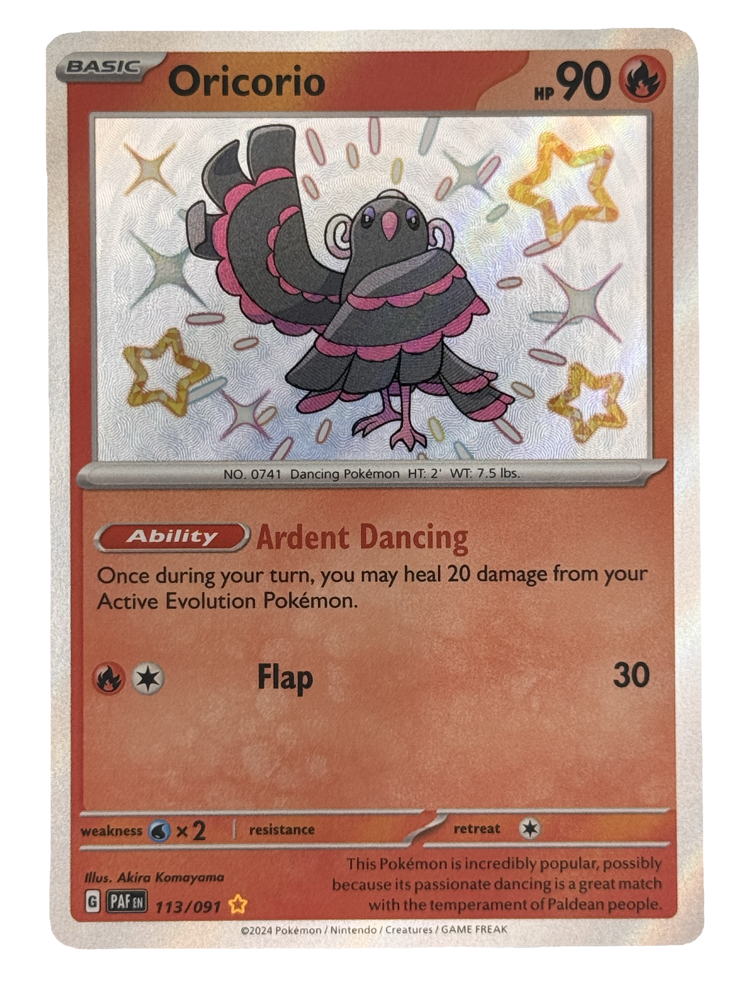 Oricorio - Paldean Fates (113/091)