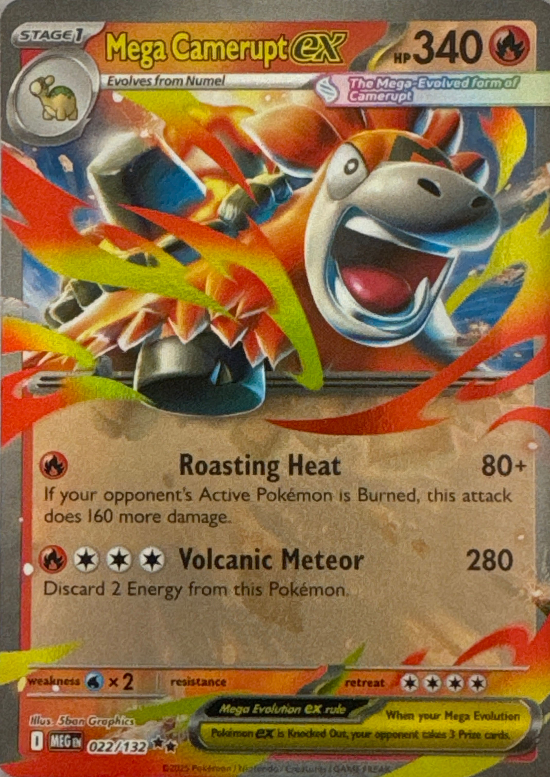 Mega Camerupt Ex - Mega Evolutions (022/132)