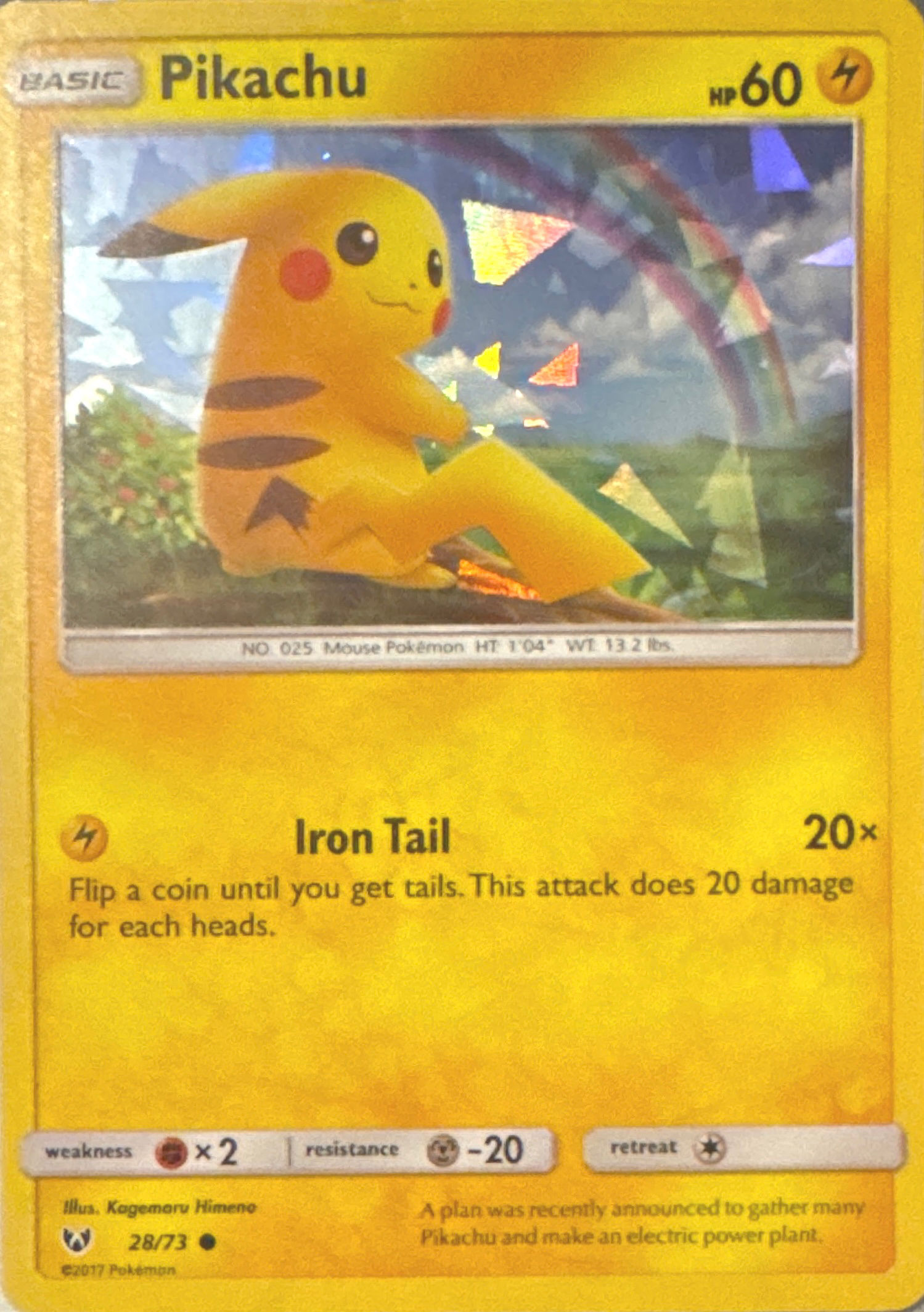 Pikachu Cracked Ice - Shining Legends (28/73)