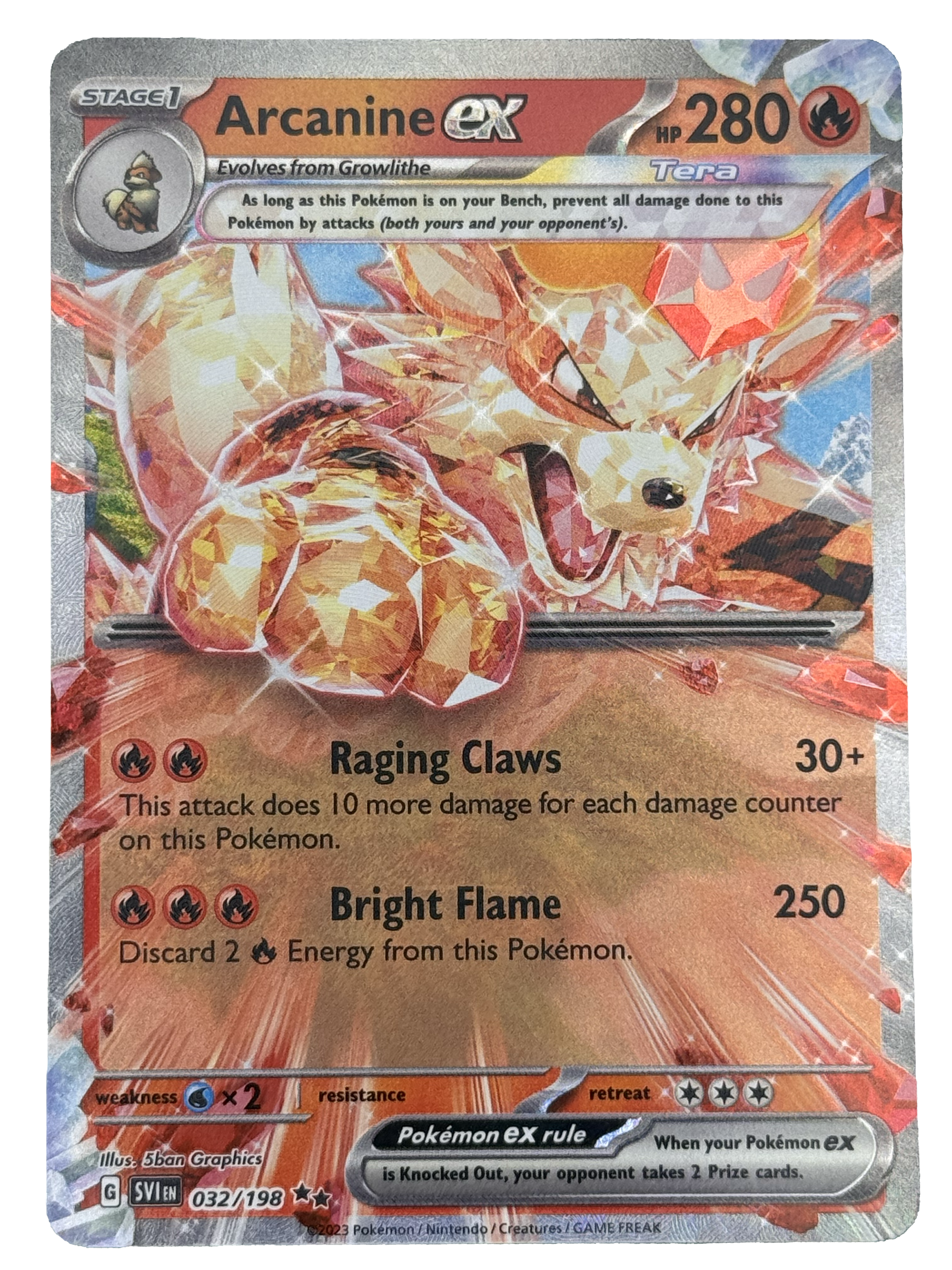 Arcanine EX - Scarlet and Violet (032/198)
