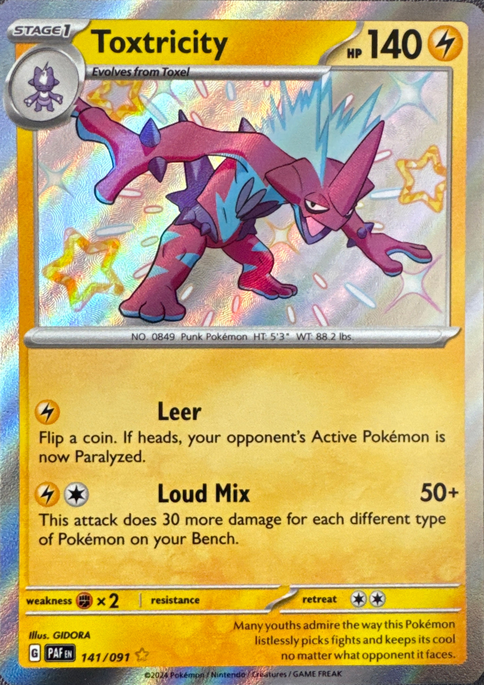 Toxtricity - Paldean Fates (141/091)