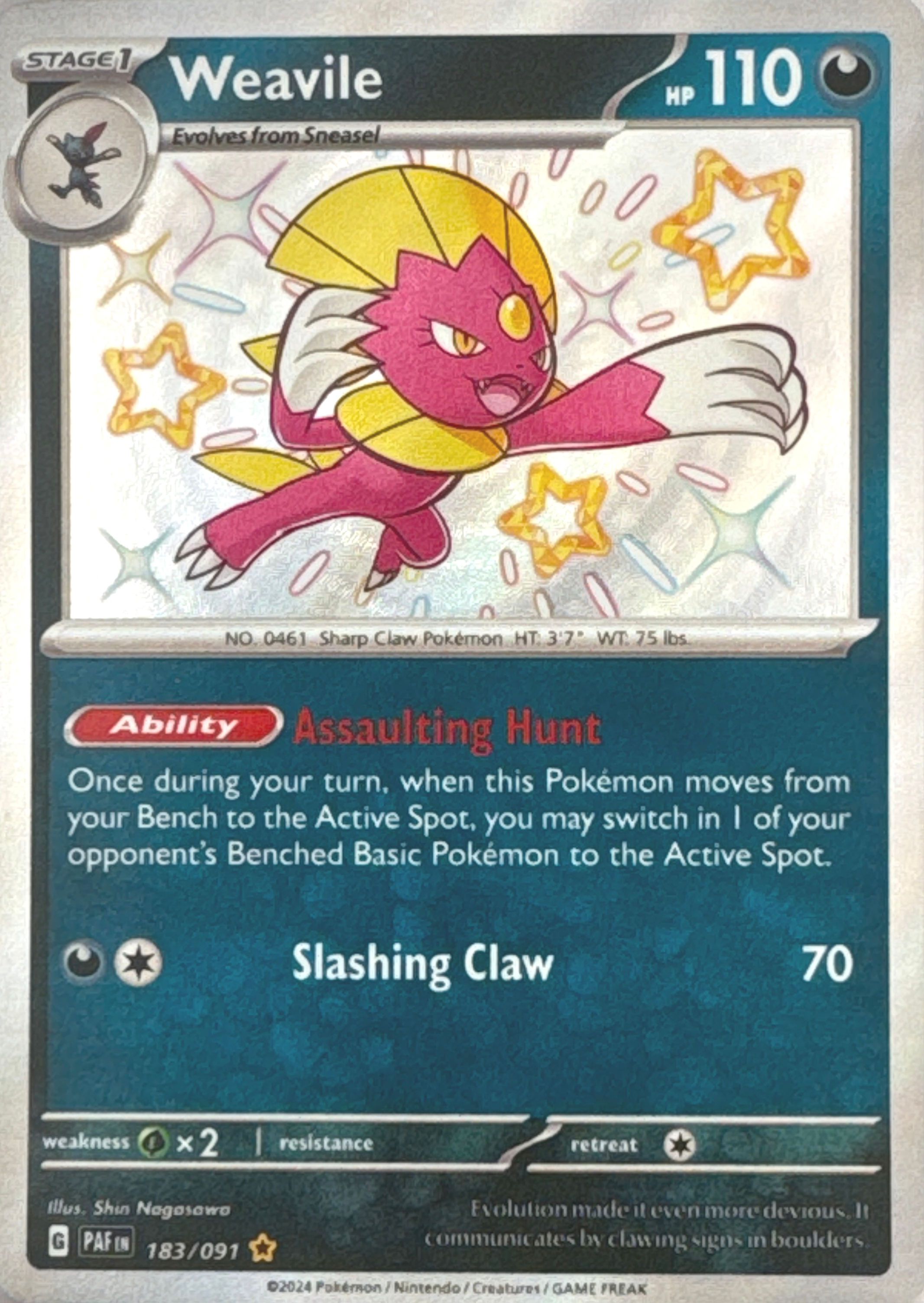 Weavile - Paldean Fates (183/091)