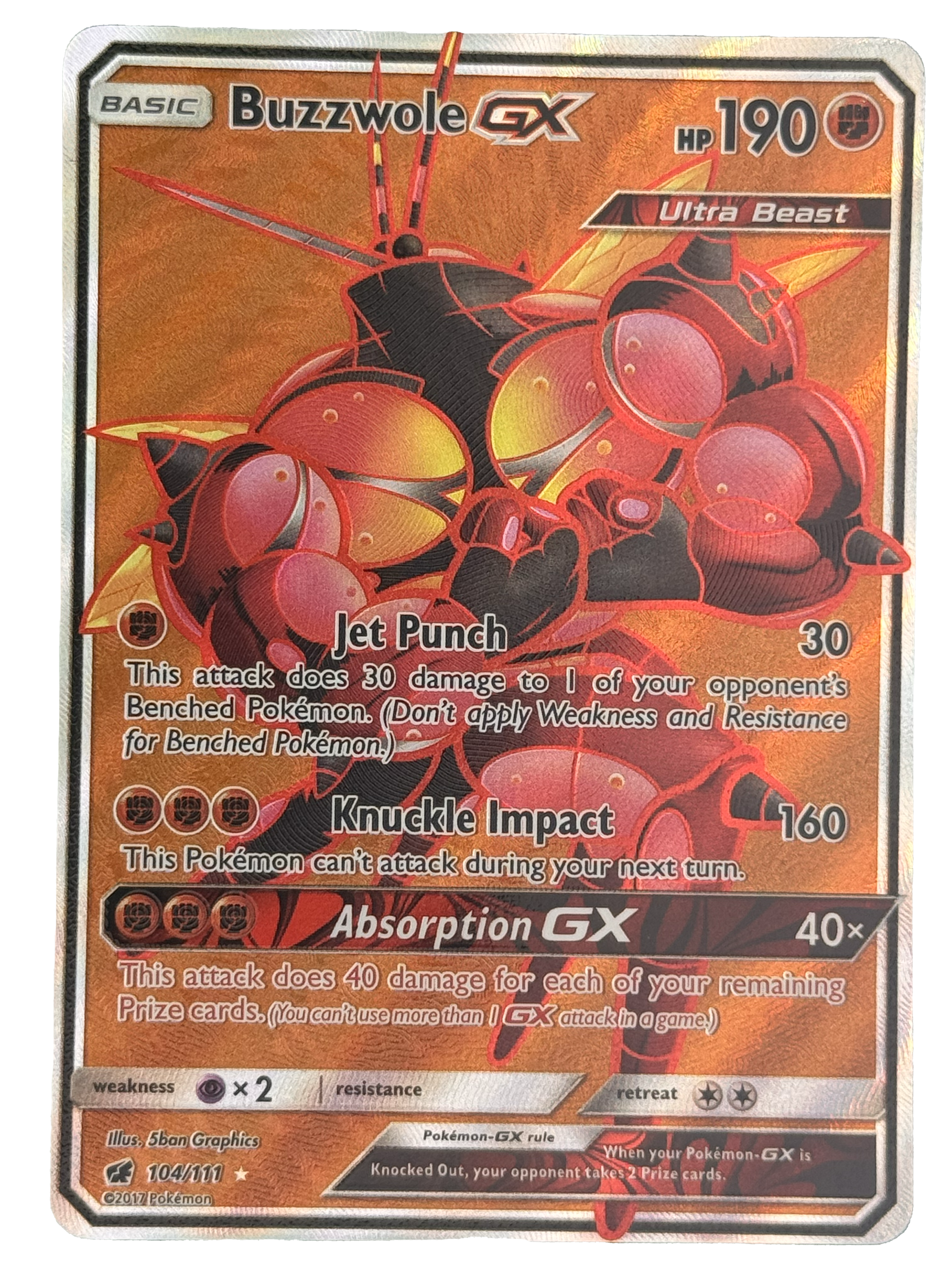 Buzzwole GX - Crimson Evasion (104/111)