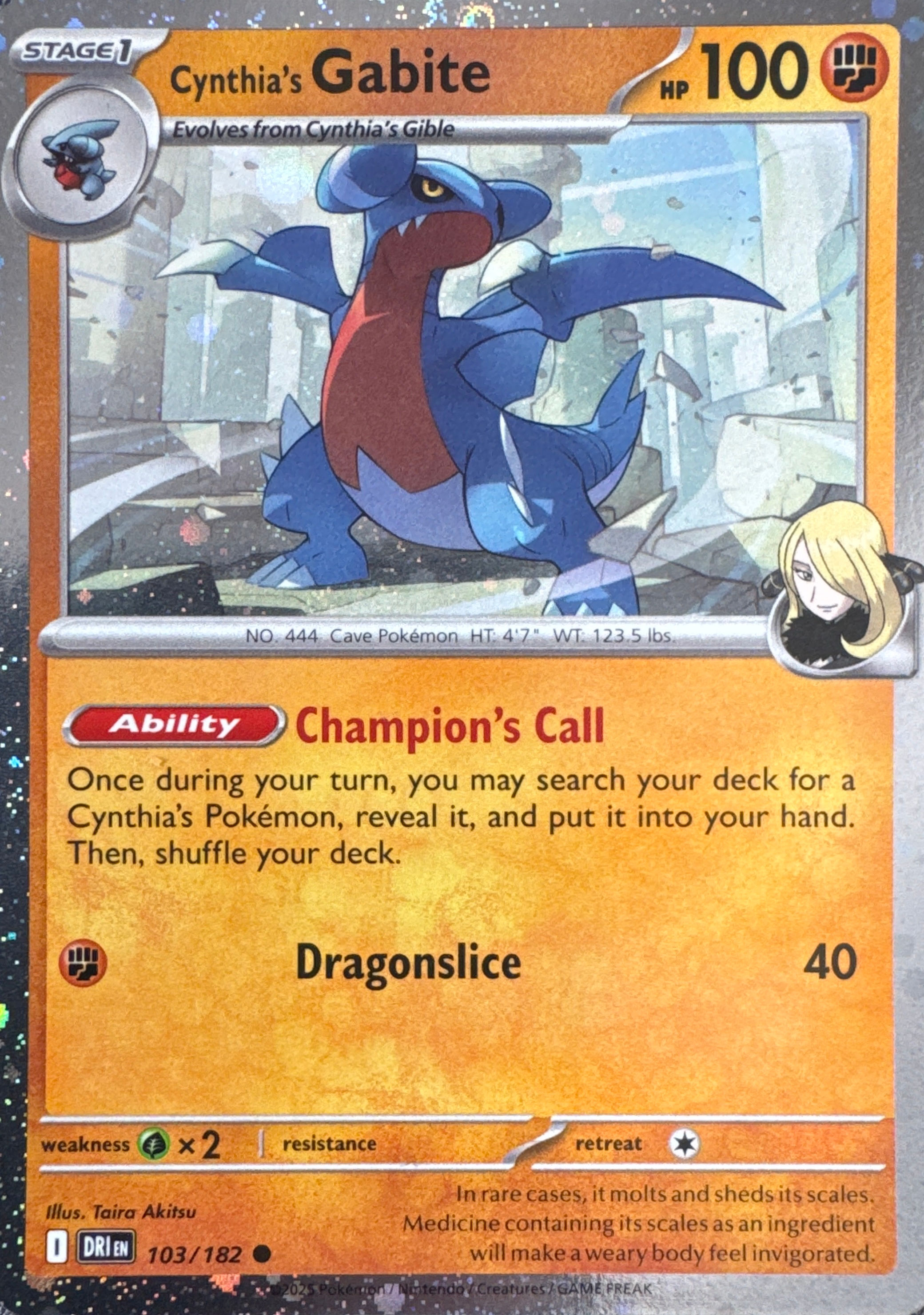 Cynthias Gabite Cosmos Holo - Destined Rivals (103/182)