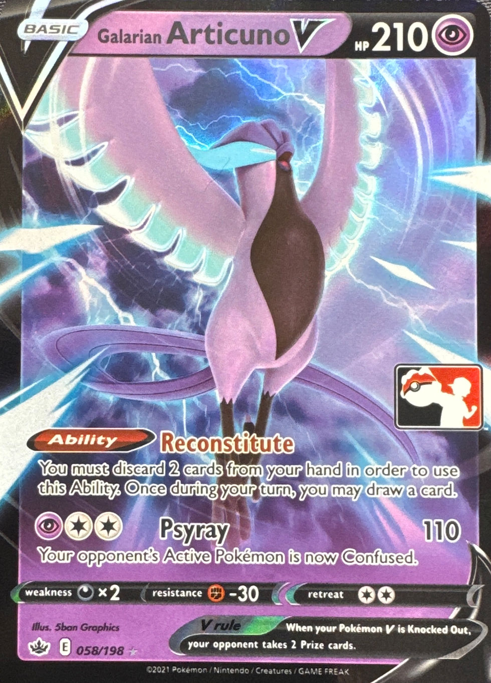 Galarian Articuno V Prize Pack - Chilling Reign (074/198)