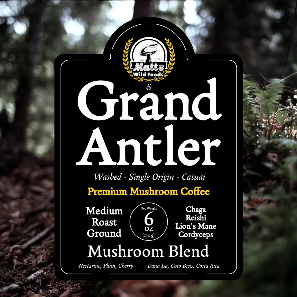 Grand Antler | Mushroom Blend - Ground Coffee - Medium Roast