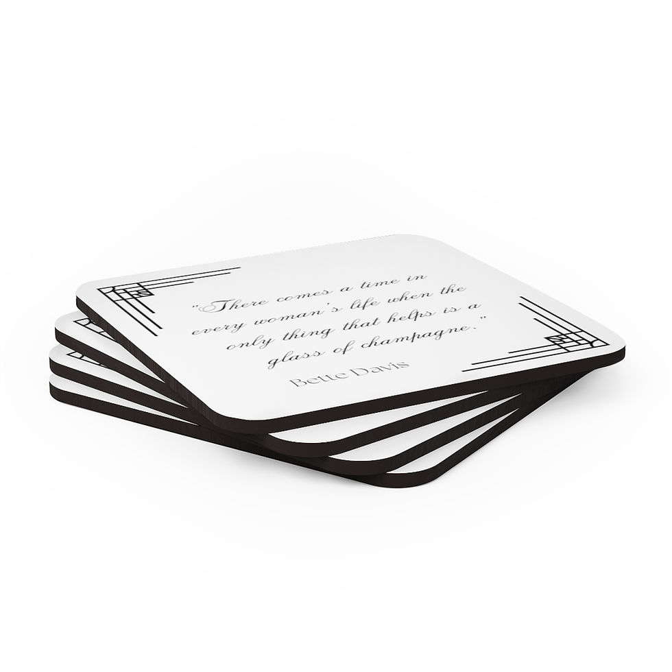 Thumbnail: Bette Davis Quote Coaster Set