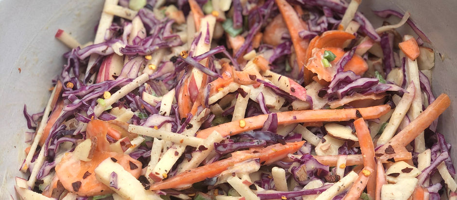 Easy Creamy Apple Slaw