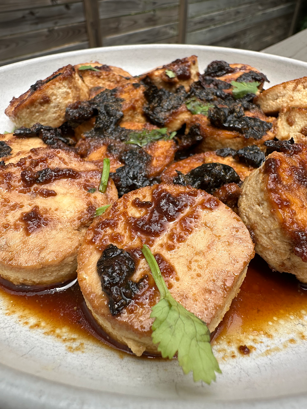 grilled tofu scallops