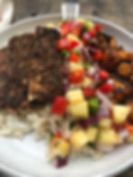 Jamaican Jerk Tofu with Pineapple Salsa