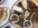 plant-based cheese and fruit board