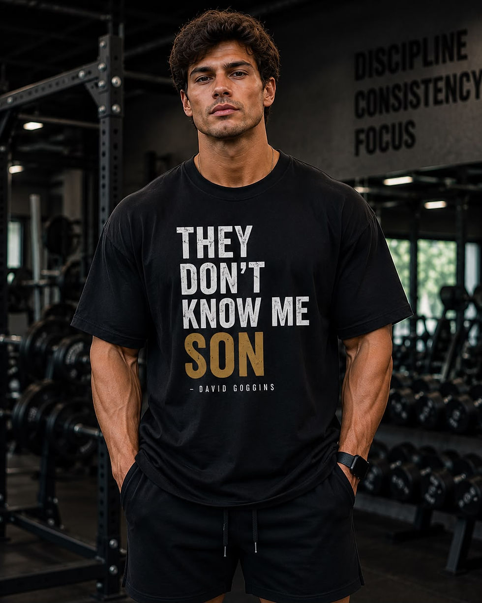 Thumbnail: "THEY DON'T KNOW ME SON" Oversized Gym Tee