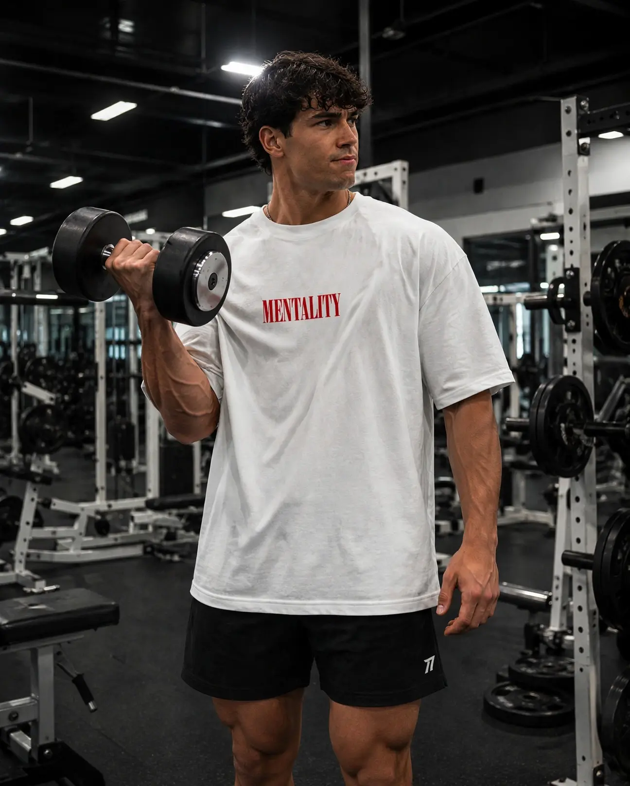 MENTALITY Oversized Gym T-Shirt for Men