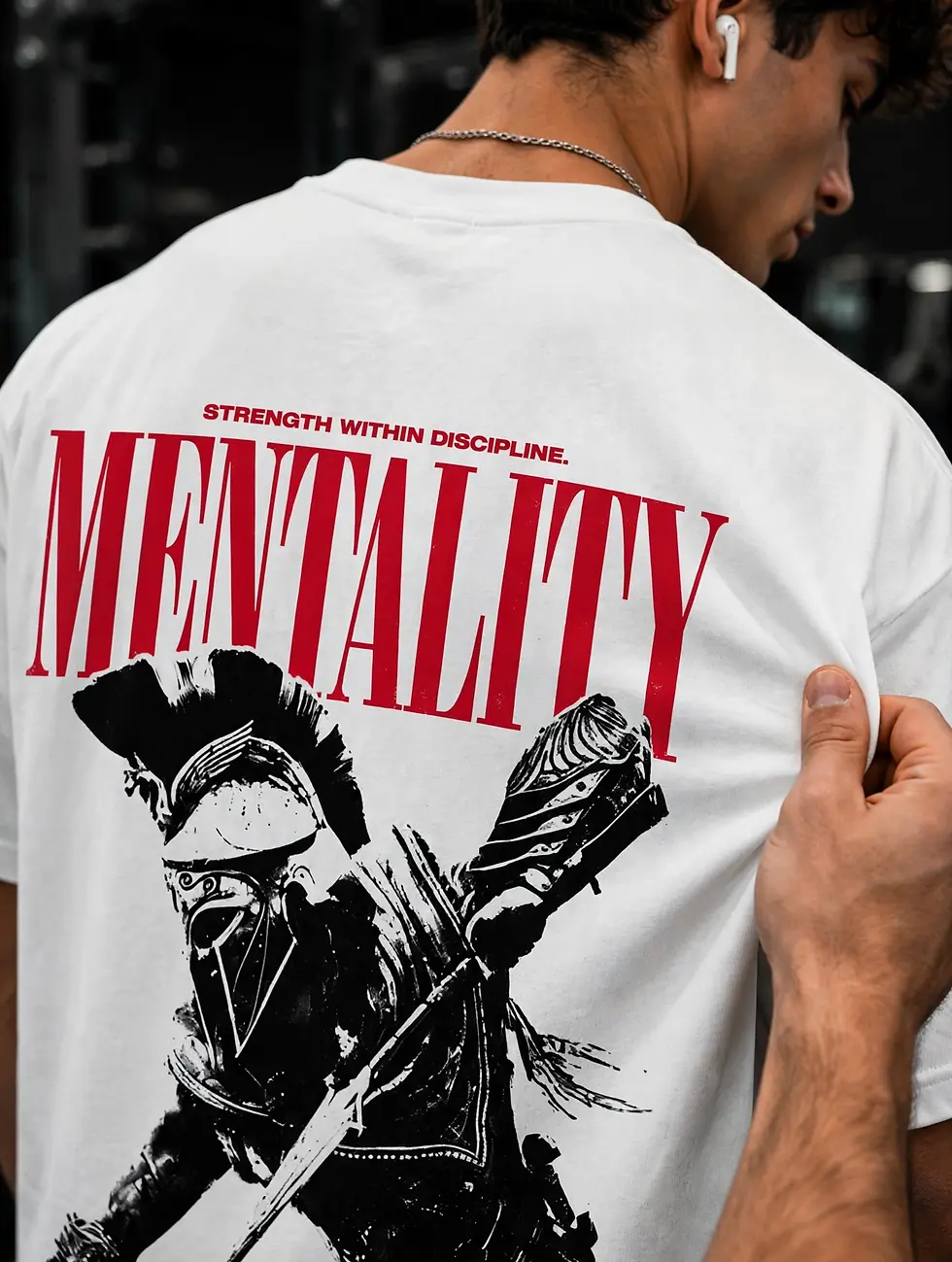 Thumbnail: MENTALITY Oversized Gym T-Shirt for Men