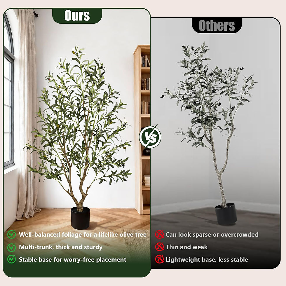 Thumbnail: 5FT  Olive Trees Artificial Indoor: 96% Lifelike - Can't Tell from 6ft