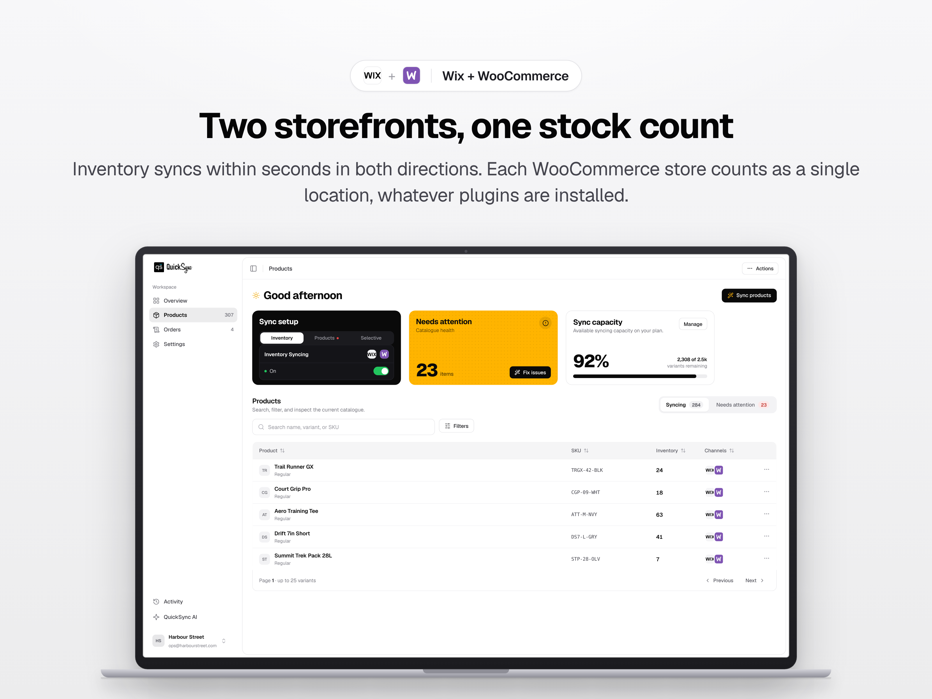QuickSync for Woo screenshot 2