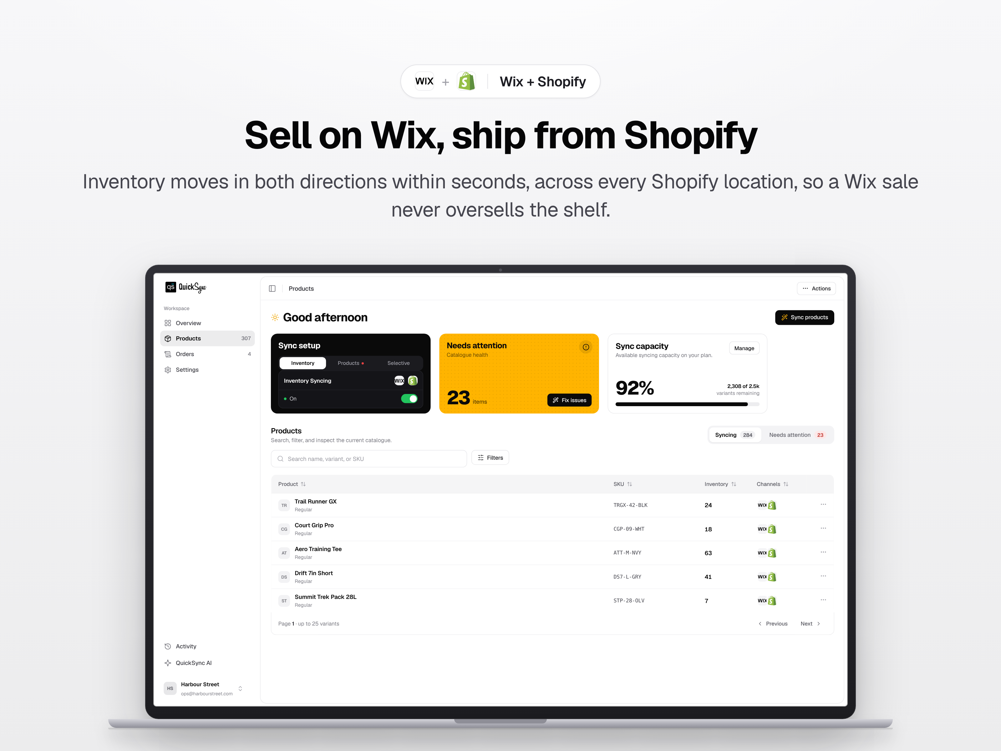 QuickSync for Shopify screenshot 2