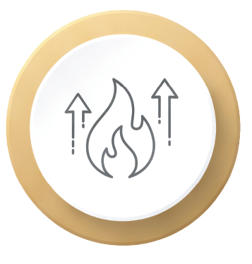Libido Enhancer Fire Symbol - Ainos DUO Benefit Image Supporting Sexual Desire and Performance in Women and Men