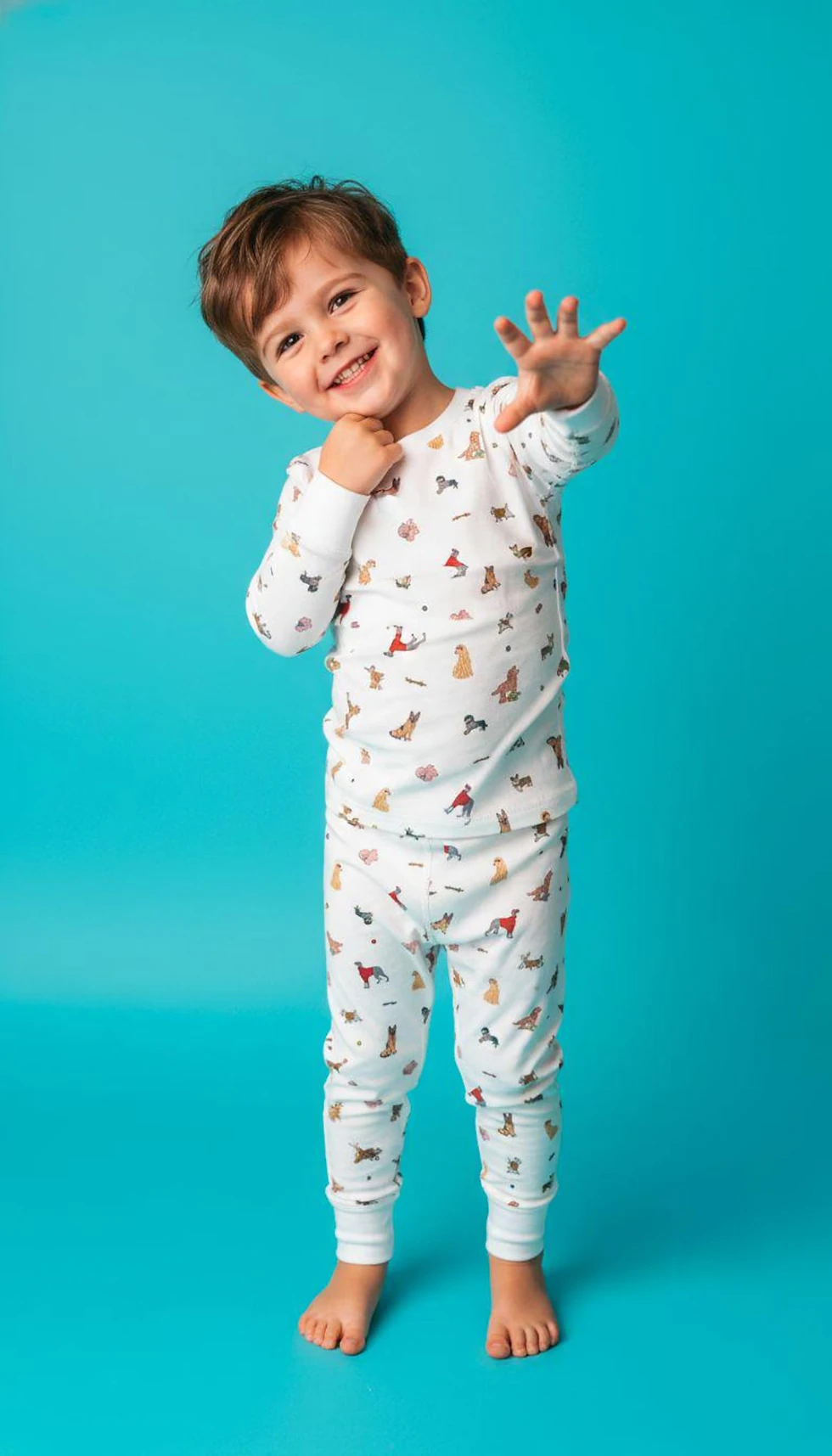 Thumbnail: Bamboo Pajama Set / Paws Print