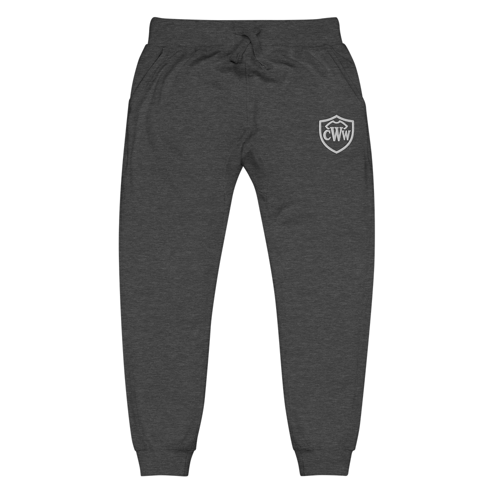 Thumbnail: CWW Shield Joggers – Comfort with a Mission -Unisex fleece sweatpants
