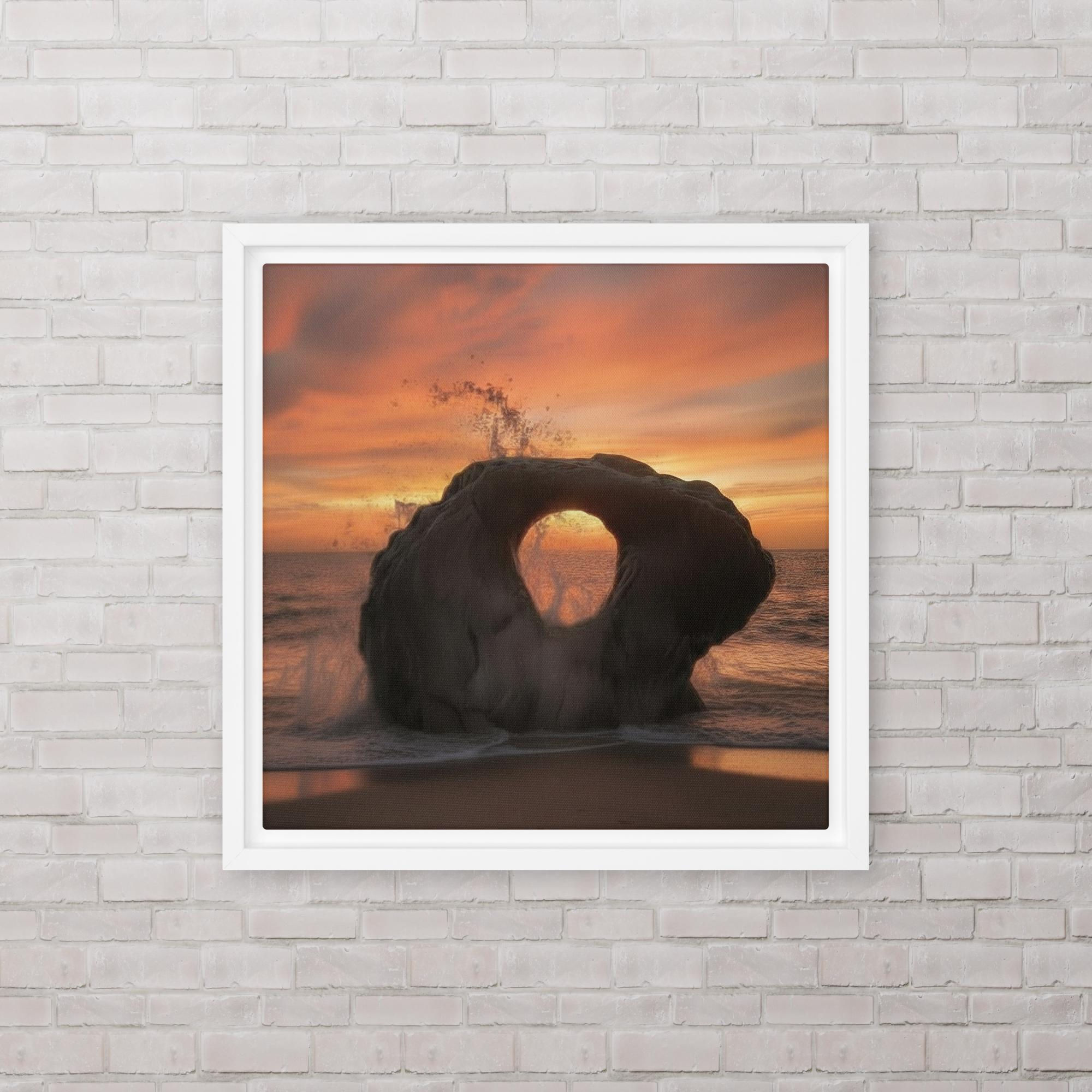 Window to the Sea - Framed canvas