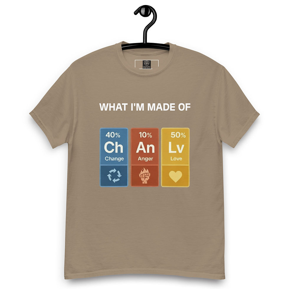 Thumbnail: What I’m Made of Graphic T-Shirt-Elements Design with Change, Anger, and Love