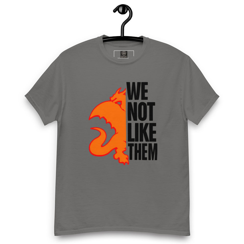 Thumbnail: We Not Like Them Dragon Graphic T-Orange