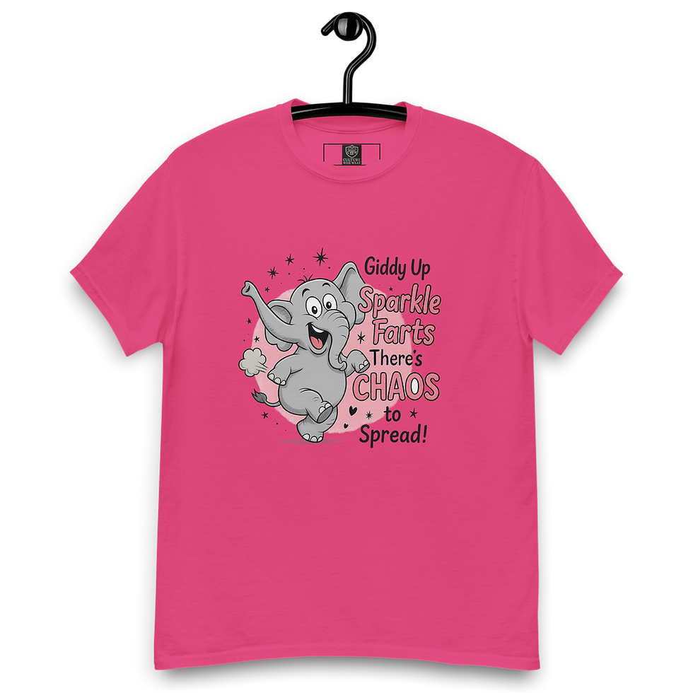 Thumbnail: Sparkle Farts Chaos Tee – Cute Mayhem, Activated