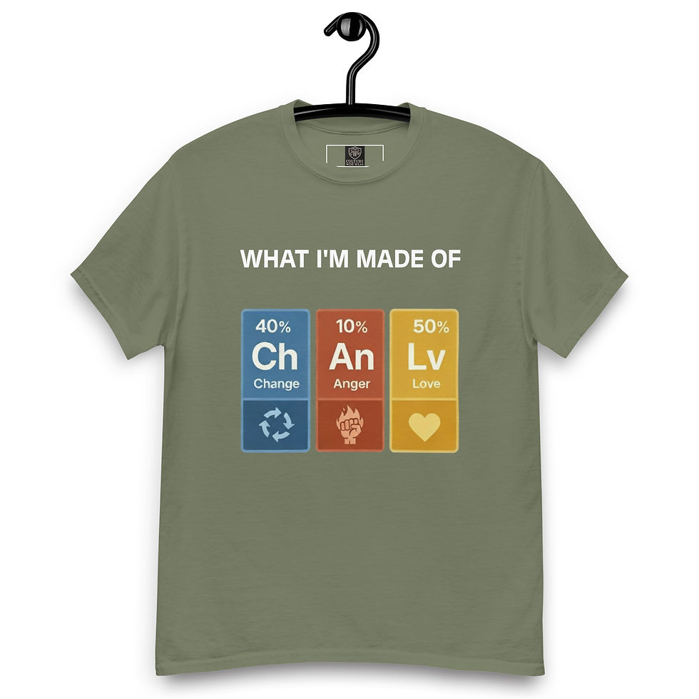 Thumbnail: What I’m Made of Graphic T-Shirt-Elements Design with Change, Anger, and Love