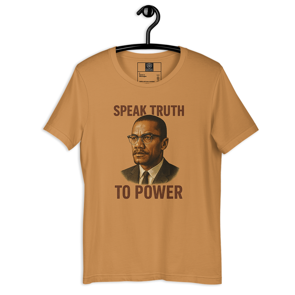 Thumbnail: Malcolm X Speak Truth to Power T-Shirt | Graphic Tee-2