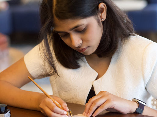 Live calligraphy and live engraving