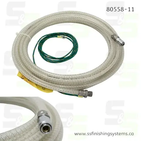 Ransburg Electrostatic Grounded Air Hose 10m QD