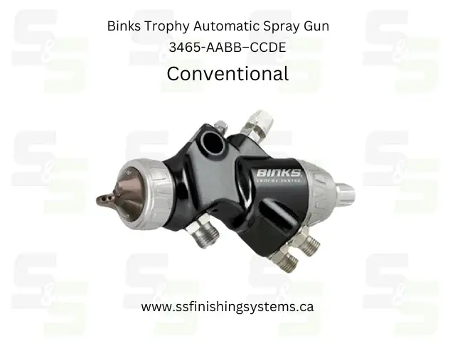 Binks Trophy Series Automatic Spray Gun-3465 Conventional