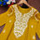 Thumbnail: Yellow Rayon Cotton Chikankari Style Embroidery Kurta Plazo Coord Set for Women