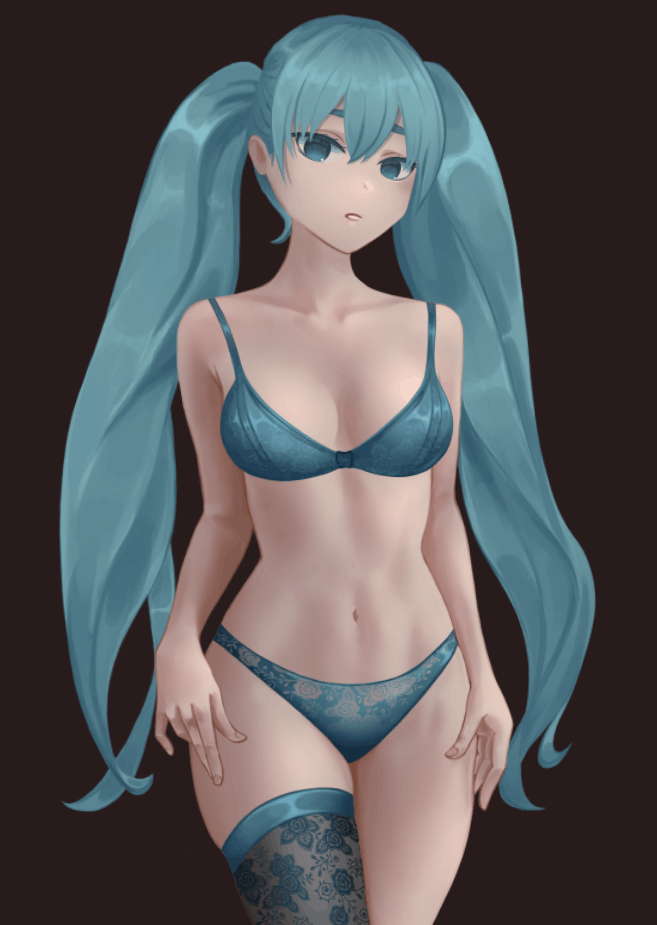 Live2d test, Miku is rigged :>