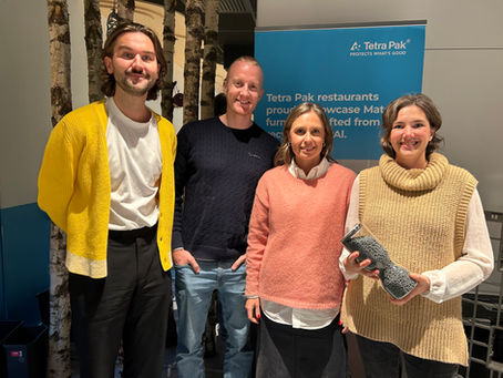 Petter Ekelund, Eirik Stensrud, Sara Georgsson Partners at Artek Solutions together with Amanda Persson Nordic Sustainability Manager at Tetra Pak.