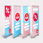 4 Roll-up banners van budget to luxe