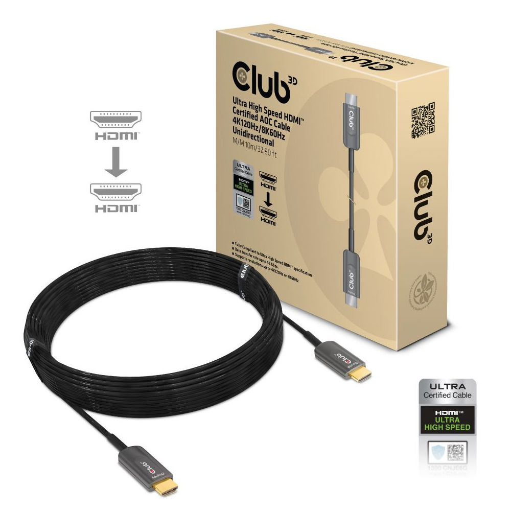 10M HDMI 2.1 M-M CABLE 8K 60HZ 4K 120HZ