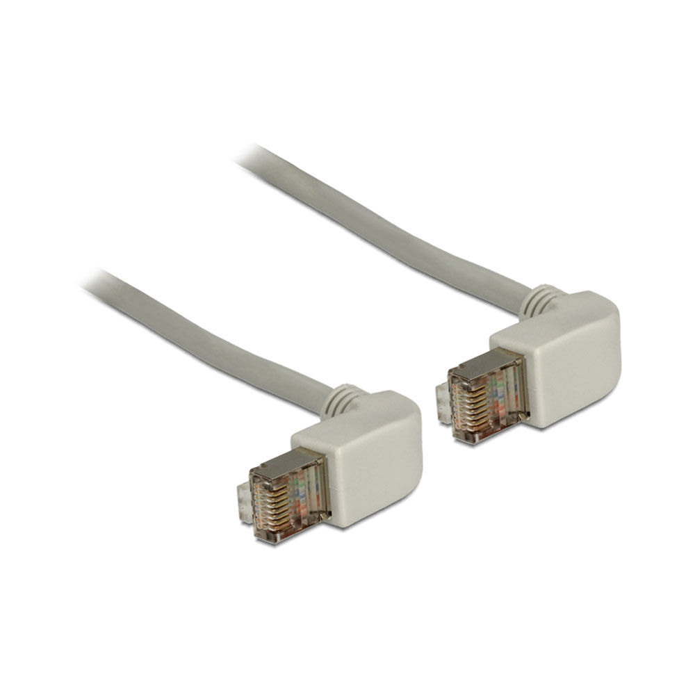 DELOCK 0.5M RJ45 CAT5E SFTP CBL ANGLED GRY(83510)