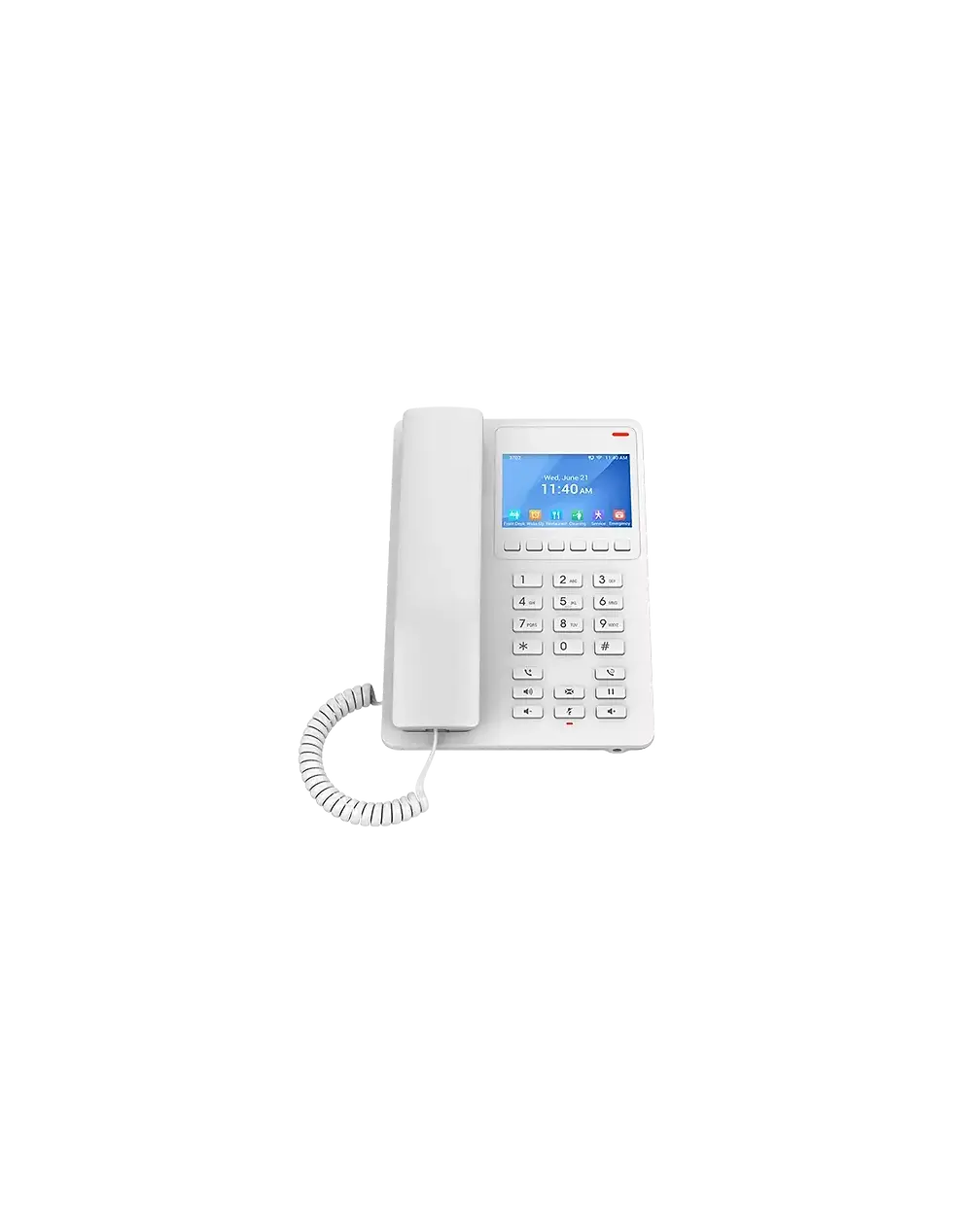 Grandstream 2 Line 3.5'' Color LCD WiFi 6 Hotel Phone White | GHP630W