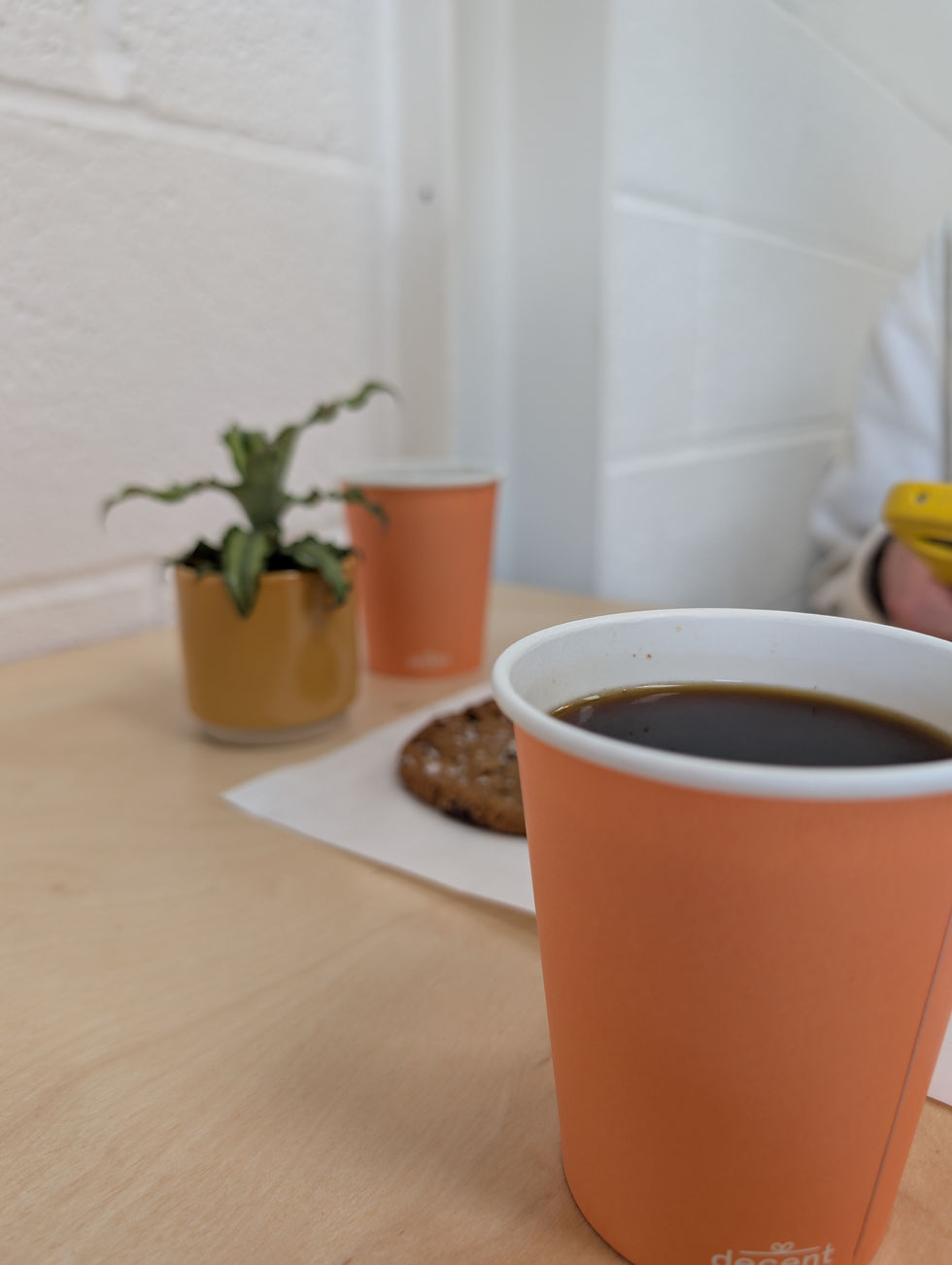 Close up of the batch brew coffee
