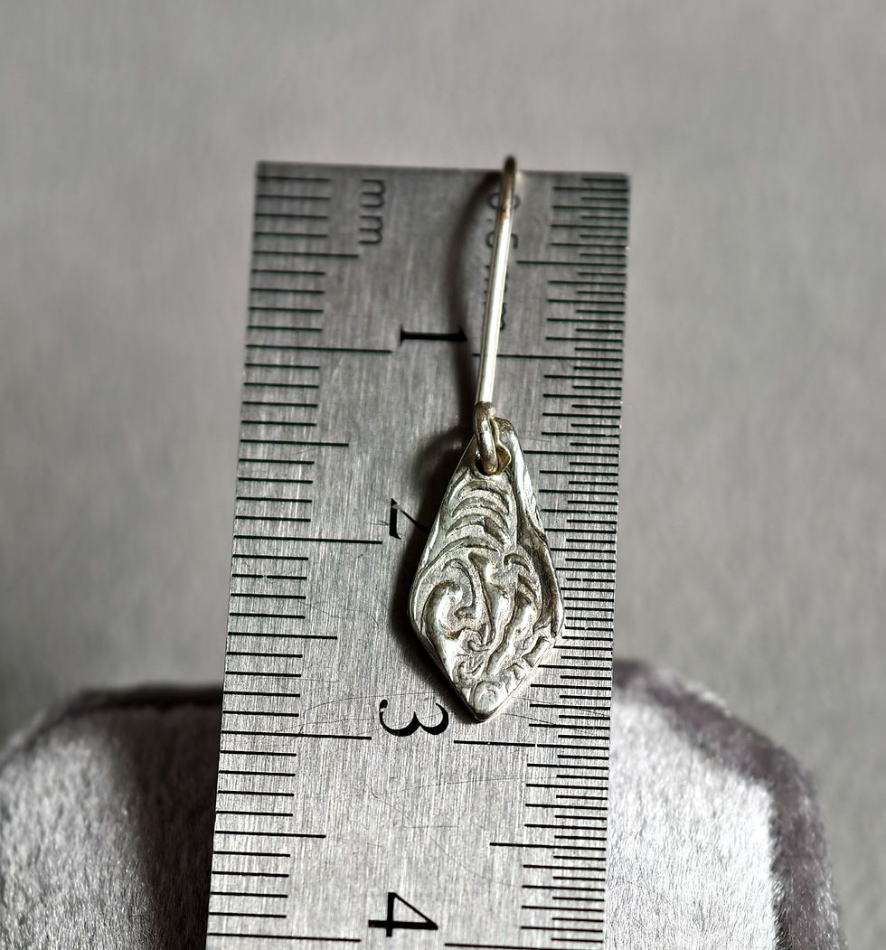 Thumbnail: Fine Silver wave earrings. Sea inspired jewellery. Handmade silver jewellery