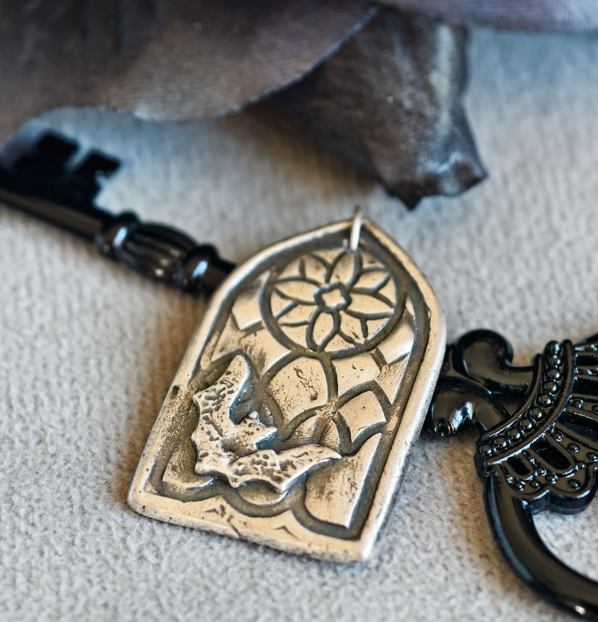 Gothic Cathedral Window Silver Pendant - Handmade Architectural Jewellery