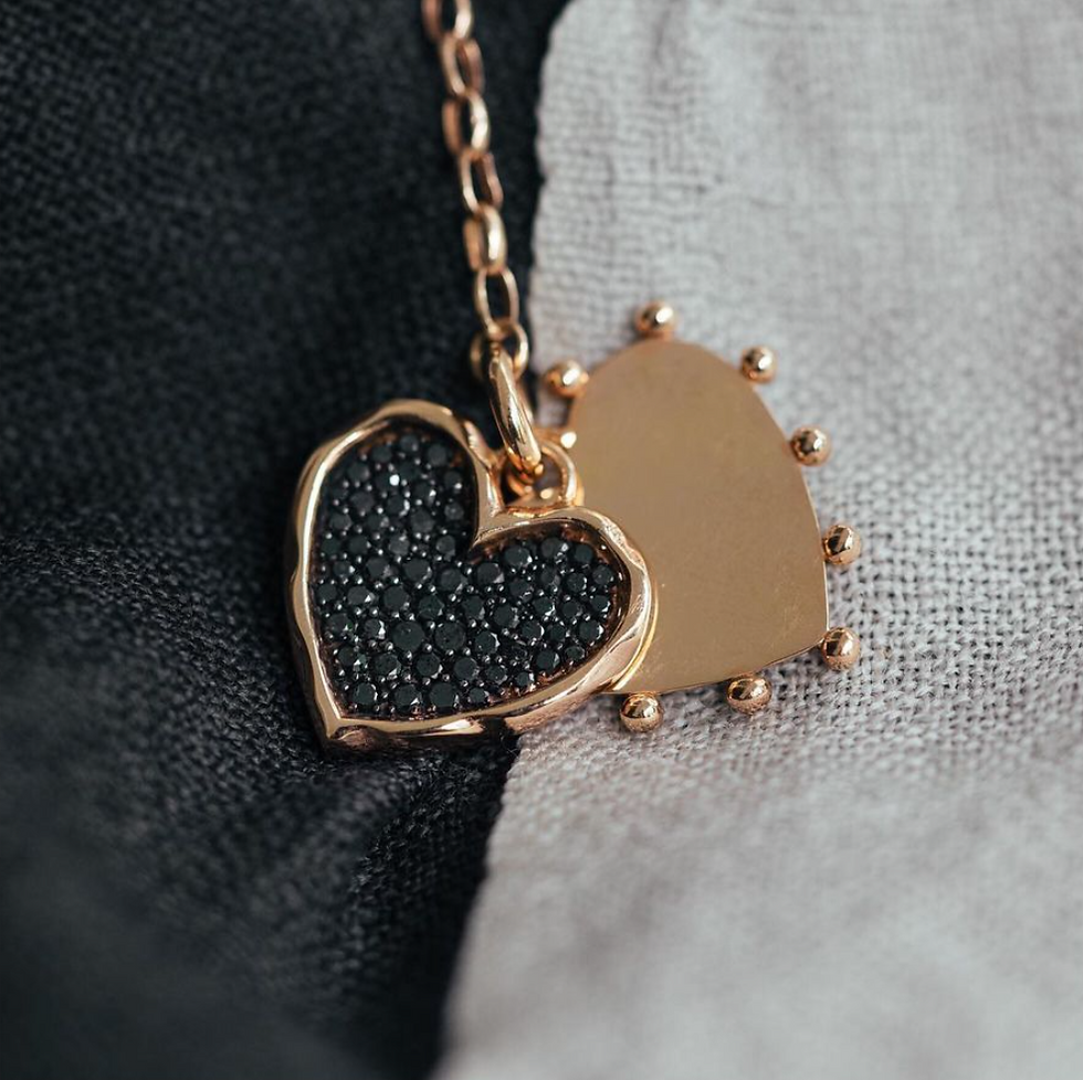 Thumbnail: Personalizable Heart Plate Charm by Padme Designs