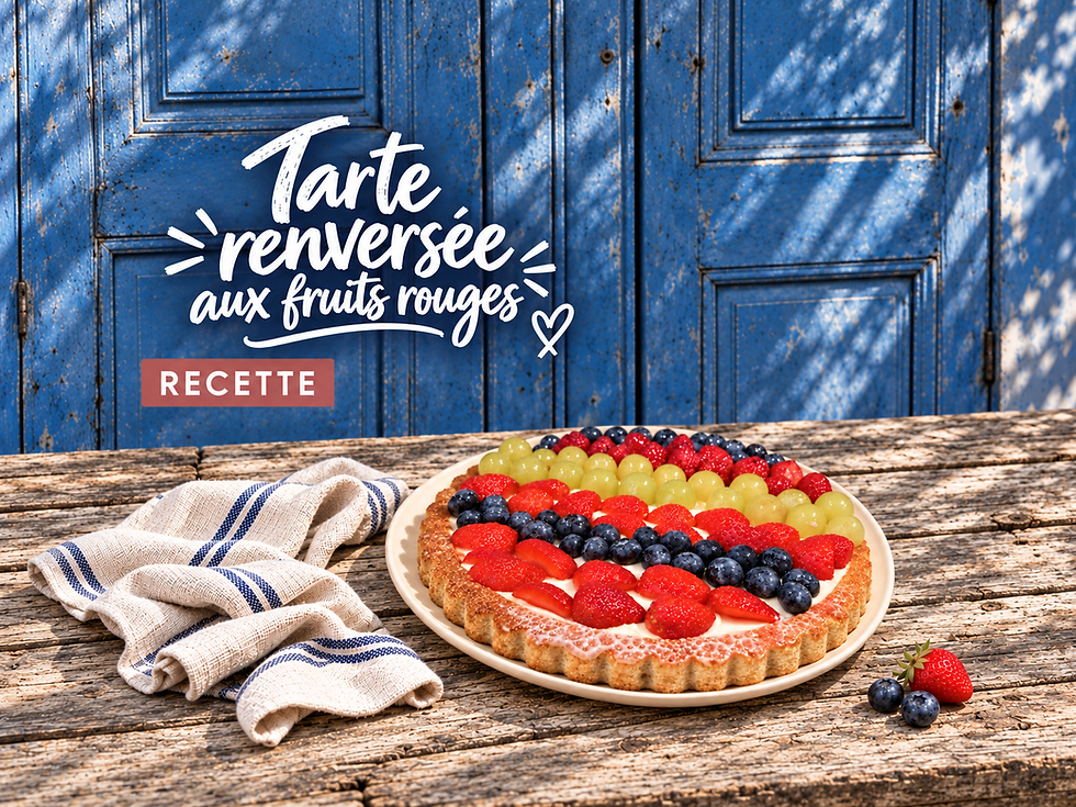 Tarte renversée aux fruits rouges