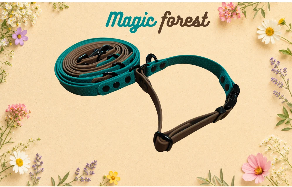 Set obojku a vodítka Magic Forest